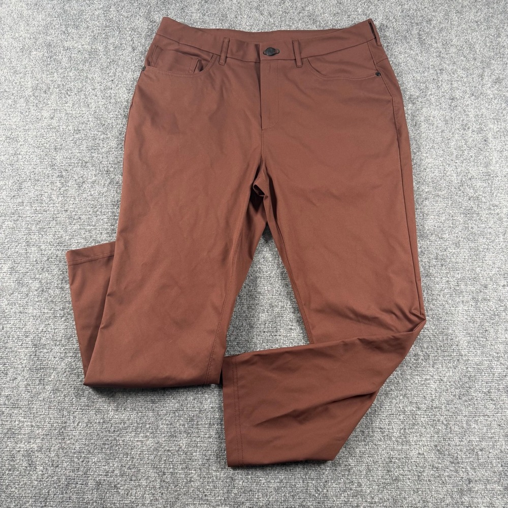Public Rec Pants Mens 34 Brown All Day Every Day ADED Performance Trousers